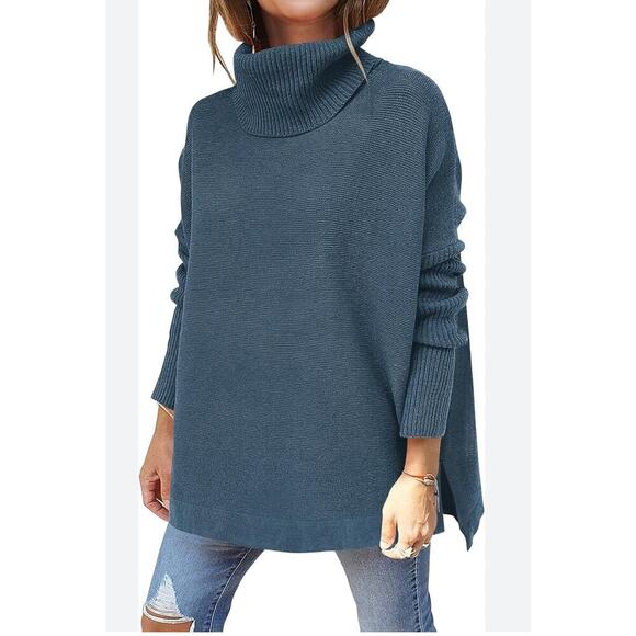 Caracilia oversized knit turtleneck sweater sz XL - Picture 1 of 7